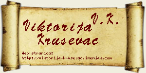 Viktorija Kruševac vizit kartica